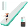 VEVOR Pripučiamas gimnastikos kilimėlis su elektriniu siurbliu, 500 x 100 x 20 cm, mėtų žalios spalvos