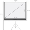 Projektorius Koduva Projektoriaus ekranas 4:3 formato, baltas, 171 x 131 cm