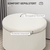 Koduva Pufas su 97 l daiktadėže, veliūras, putplastis, smėlinė