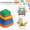 Sofa Koduva Pusiausvyros akmenys vaikams, 11 dalių, neslystantys, daugiaspalviai, plastikas, TPR
