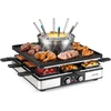 Koduva Raclette kepsninė su fondiu funkcija, 2200 W, juoda, 8 asmenims