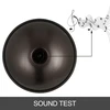 VEVOR Rankinis būgnas handpan, rudas, D minor, 9 natų, Ø 56 cm, su minkštu krepšiu ir metaliniu stovu