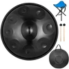 VEVOR Rankinis būgnas handpan, rudas, D minor, 9 natų, Ø 56 cm, su minkštu krepšiu ir metaliniu stovu
