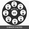 VEVOR Rankinis būgnas handpan, rudas, D minor, 9 natų, Ø 56 cm, su minkštu krepšiu ir metaliniu stovu