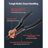 VEVOR Rankinis kniedveržlių įrankio rinkinys DY-8805, 340 mm, oranžinė / juoda, 77 dalių