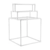 VEVOR Rankšluosčių stovas, 8 skersiniai, PVC, baltas, 90 x 90 x 139 cm