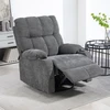 Koduva Recliner armchair su pakoja, sukamas, tamsiai pilkas, 150 kg, 88 x 96 x 108 cm