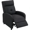 Koduva Recliner chair su atlošimo funkcija, ištraukiama kojų atrama, kišeninių spyruoklių blokas, juoda, iki 150 kg