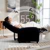 Koduva Recliner chair su atlošimo funkcija, ištraukiama kojų atrama, kišeninių spyruoklių blokas, juoda, iki 150 kg