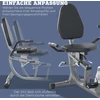 Koduva Recumbentinis treniruoklis su LCD ekranu, pilkas ir sidabrinis, iki 110 kg