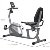 Koduva Recumbentinis treniruoklis su LCD ekranu, pilkas ir sidabrinis, iki 110 kg