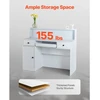 Koduva Registratūros stalas VEVOR, MDF, baltas, 120 x 48 x 100 cm
