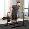 Koduva Reguliuojama dip stotis, 80-105 cm, plienas, juoda, iki 120 kg