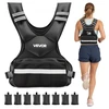VEVOR Reguliuojama svorio liemenė, 18,3kg, neoprenas, juoda, su 8 svorio paketais