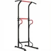 Sofa Koduva Reguliuojamas power tower, dip stotis su prisitraukimų skersiniu, juoda / raudona, 98 x 84 x 171-219 cm