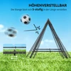 Koduva Reguliuojamas sulankstomas futbolo rebounderis, plieno rėmas, juodas, 100 x 68-95 x 90 cm