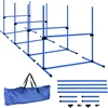 Koduva Reguliuojamas šunų agility rinkinys, 4 dalių, mėlynas, 99 x 65 x 94 cm