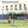 Koduva Reguliuojamas šunų agility rinkinys, 4 dalių, mėlynas, 99 x 65 x 94 cm