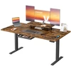 Koduva Reguliuojamo aukščio rašomasis stalas 160 x 80 cm su monitoriaus lentyna, stalčiumi ir USB-C
