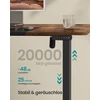Koduva Reguliuojamo aukščio rašomasis stalas, elektrinis, 140 x 60 x 72–120 cm, vintažinės rudos-juodos spalvos
