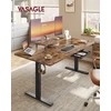 Koduva Reguliuojamo aukščio rašomasis stalas 160 x 80 cm su monitoriaus lentyna, stalčiumi ir USB-C