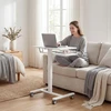 Koduva Reguliuojamo aukščio riedantis sit-stand stalas, baltas, 65 x 60 x 71-107 cm