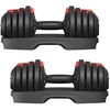 Koduva Reguliuojamų hantelių rinkinys, 2 vnt., 11-in-1, juodai raudonas, 2 x 12,5kg