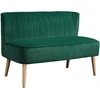 Koduva Retro dizaino 2 vietų sofa, tamsiai žalia, 117 x 56,5 x 77 cm
