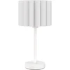 Koduva Retro stiliaus stalinė lempa, naktinė lempa, plastikinis gaubtas, baltas, E27, 48,5 cm
