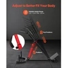 VEVOR Romėniškas suolas hiperextensions pratimams 5030, anglinis plienas, juoda/raudona, iki 158 kg