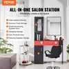 VEVOR Salono stotelė WC1004, tvirtinama prie sienos, juoda ir raudona, 103 x 30 x 170 cm