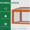 Koduva Šaltlys iš medienos ir polikarbonato, oranžinis, 90 x 46 x 40 cm