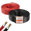 VEVOR Saulės panelių ilginamasis kabelis, 15,2 m, juodas + raudonas, 10 AWG (6 mm²)