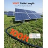Koduva Saulės panelių ilginimo kabelis VEVOR, 30 m, 10 AWG (6 mm²), juodas + raudonas, 2 dalių rinkinys