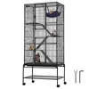 VEVOR Šeškų narvas JM-XC-085, 4 aukštų, juodas, 76 x 46 x 176 cm