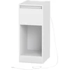 Songmics Siauras naktinis staliukas su LED apšvietimu, stalčiumi ir USB jungtimis, 30 x 25 x 59,5 cm