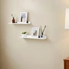 Koduva Sieninė lentyna, 2 vnt. komplektas, balta MDF, 60 x 10 cm, plaukiojanti lentyna nuotraukoms ir knygoms