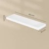 Koduva Sieninė lentyna, balta, MDF ir plienas, 20 x 80 x 3,8 cm, apkrova iki 10 kg
