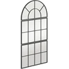 Koduva Sieninis veidrodis, lango formos, 3 dalių, metalinis rėmas, 76 x 53 cm, juodas