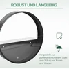 Koduva Sieninių gėlių vazonų 3 dalių rinkinys, juodas, plienas ir akrilas