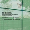 Koduva Šiltnamis, nešiojamas augalų namelis su plieniniu rėmu ir plastikine danga, žalias