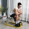 Koduva Sissy squat treniruoklis 3 in 1, geltonas ir juodas, plienas, 50 x 97 x 44,5-56,5 cm, iki 120 kg