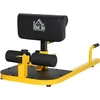Koduva Sissy squat treniruoklis 3 in 1, geltonas ir juodas, plienas, 50 x 97 x 44,5-56,5 cm, iki 120 kg