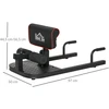 Koduva Sissy squat treniruoklis, 3 viename, juodas, 50 x 97 x 44,5–56,5 cm