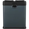 Koduva Šiukšliadėžė su pedalais, 30 l, 2 x 15 l, dūmų pilka-juoda, nerūdijantis plienas