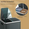 Koduva Šiukšliadėžė su pedalu, 30 l, 2 skyriai po 15 l, plienas, dūmų pilka