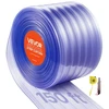 VEVOR Skaidri PVC juostinė užuolaida, 45,7 m x 30,5 cm, 3 mm
