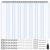 VEVOR Skaidri PVC juostinė užuolaida, 8 vnt., 1,2 x 2,1 m, storis 2 mm