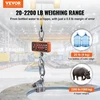 Koduva Skaitmeninės kraninės svarstyklės VEVOR OCS-S1, 1000 kg, oranžinės, su nuotolinio valdymo pultu