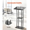 VEVOR Skaitovų tribūna B-1022, juoda, metalas ir MDF, 118 cm